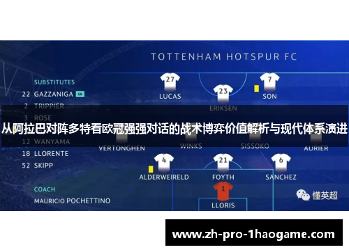 从阿拉巴对阵多特看欧冠强强对话的战术博弈价值解析与现代体系演进